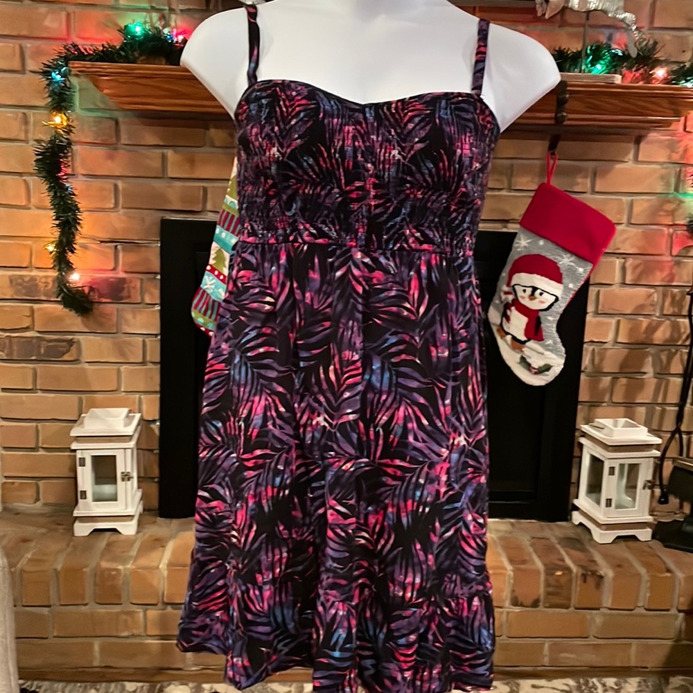 Torrid Tie Dye Leaf Dress 2X